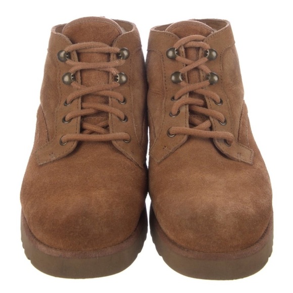 UGG Shoes - UGG Brown Suede High-Top Sneakers / Chukka Boots